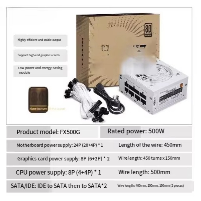 850W Sfx Power Supply 80 Plus Gold - Dostępny od ręki zasilacz SFX 750W/850W