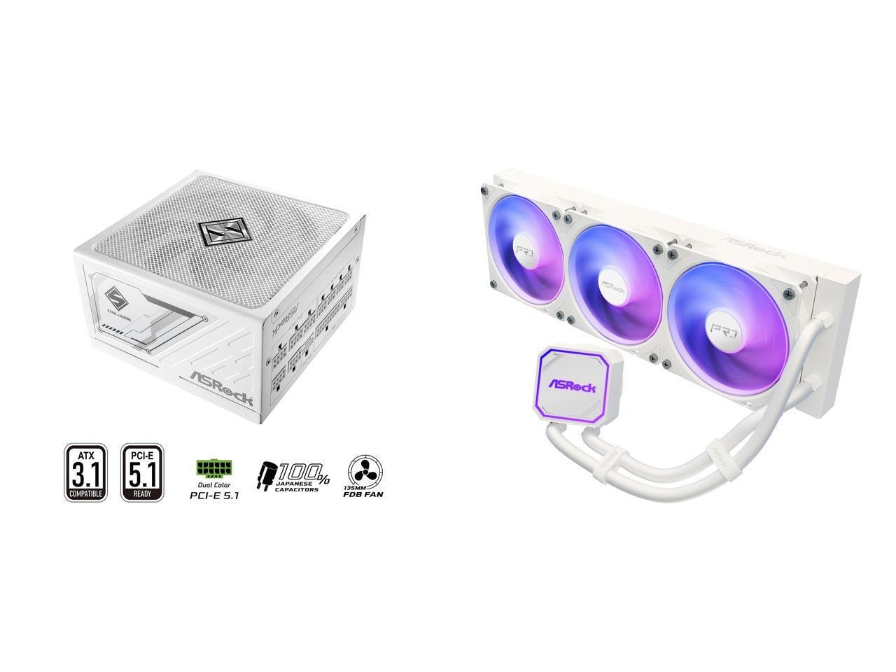 Zasilacz ASRock SL-1000GW Gold – 1000W White Modular Power Supply recenzja i cena